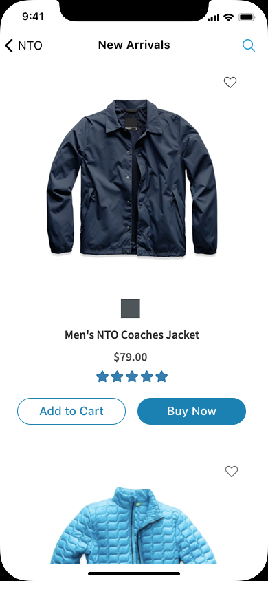 NTO app product page, Men's NTO Coaches Jacket
